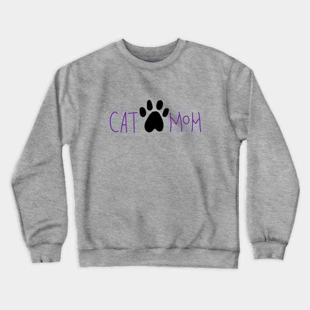 Cat Mom Crewneck Sweatshirt by blckpage